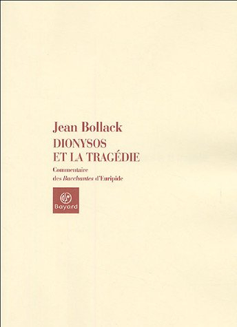 Dionysos et la tragédie : le dieu homme dans les Bacchantes d'Euripide