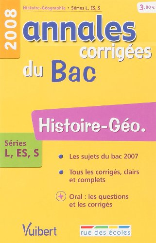 Histoire-géo., séries L, ES, S : bac 2008