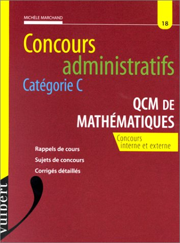 concours administratifs categorie c qcm de mathematiques. concours interne et externe