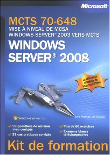 Mise à niveau MCSA vers Windows Server 2008 70-648