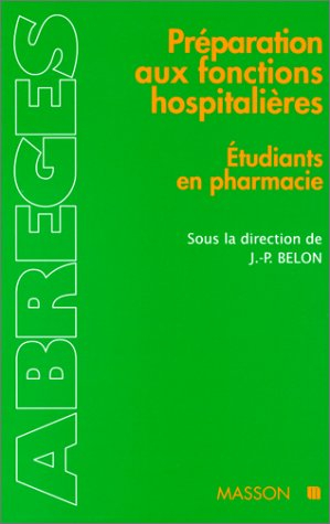 Préparation aux fonctions hospitalières : étudiants en pharmacie
