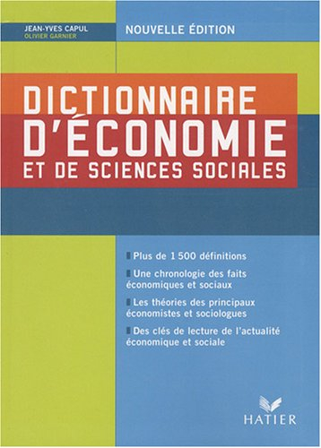 Dictionnaire d'économie et de sciences sociales
