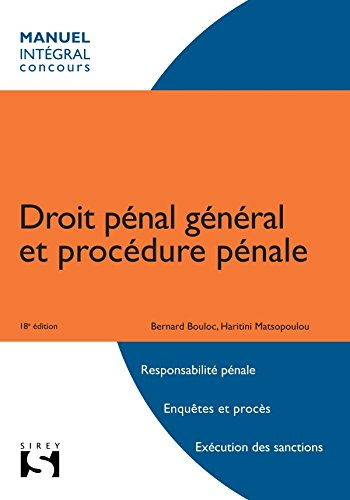 Droit pénal général et procédure pénale