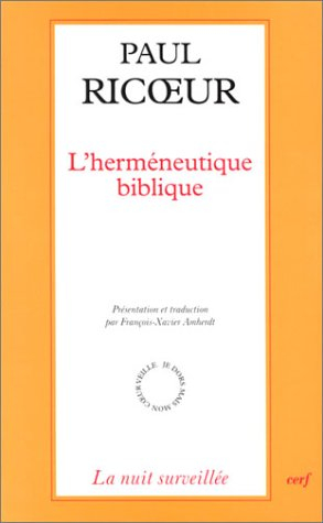 L'herméneutique biblique