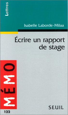 Ecrire un rapport de stage