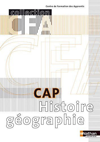 Histoire, géographie CAP en CFA : cahier de l'élève