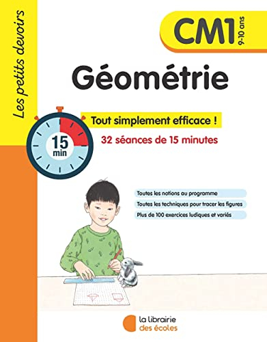 Géométrie CM1, 9-10 ans : 32 séances de 15 minutes