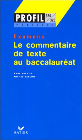 Le commentaire de texte au baccalauréat