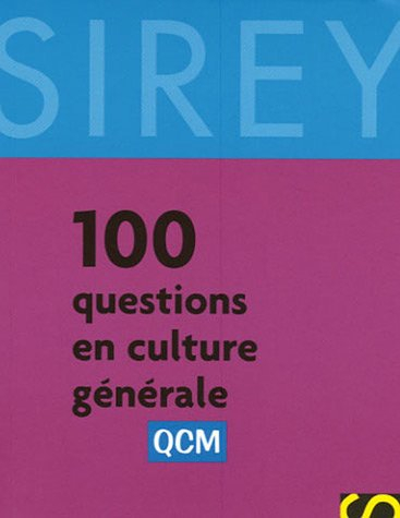 100 questions en culture générale