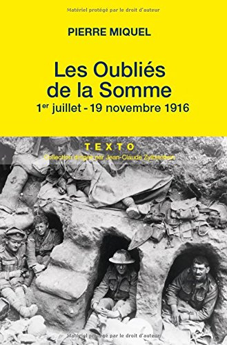 les oubliés de la somme : juillet-novembre 1916