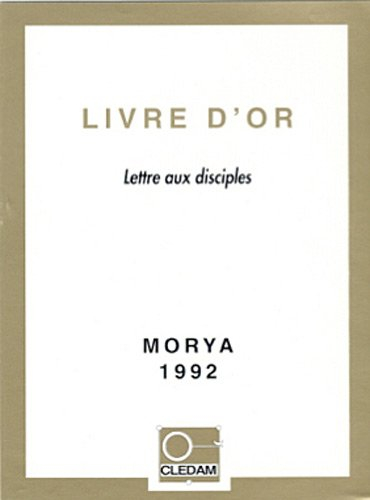 Livre d'or : lettre aux disciples