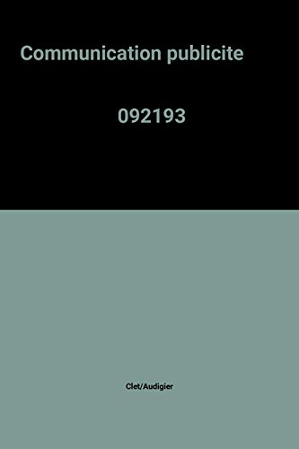 communication publicite                                                                       092193