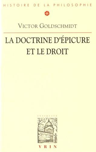 La doctrine d'Epicure et le droit