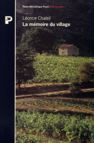 La Mémoire de mon village