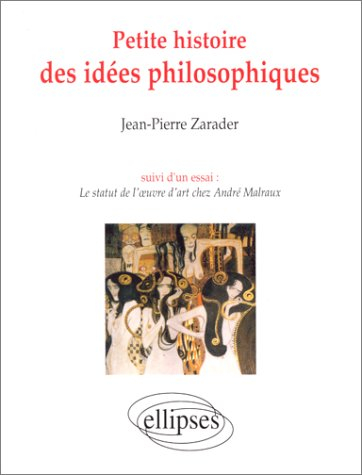 Petite histoire des idées philosophiques. Le statiut de l'oeuvre d 'art chez André Malraux : essai