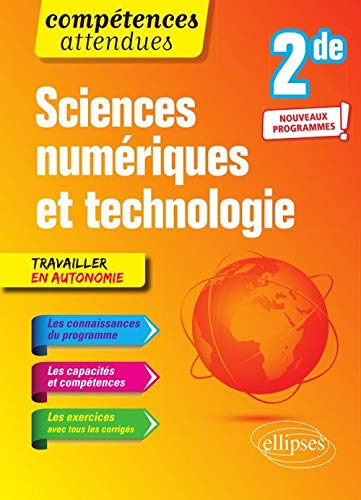 Sciences numériques et technologie 2de : nouveaux programmes : avec ressources numériques à téléchar