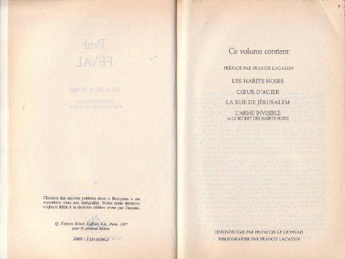 Les Habits noirs. Vol. 1