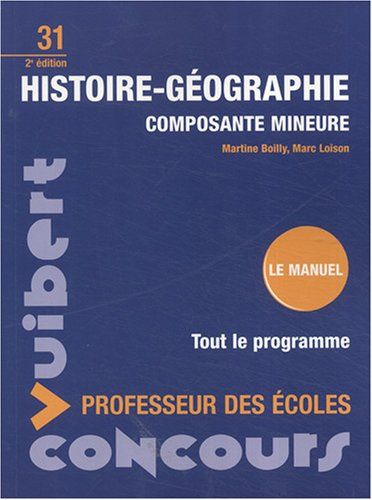 Histoire géographie : composante mineure