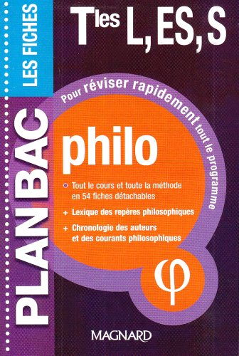 Philo, terminales L, ES, S : les fiches