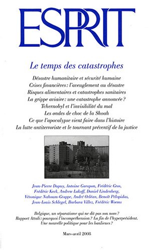 Esprit, n° 343. Le temps des catastrophes