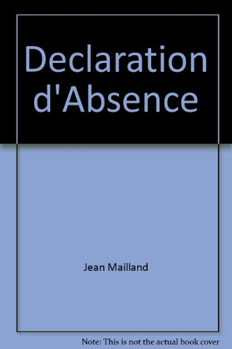 Déclaration d'absence