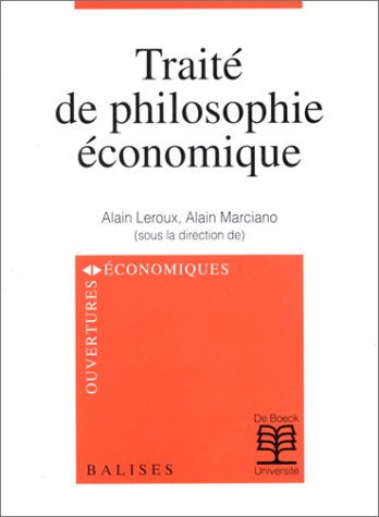 Traité de philosophie économique