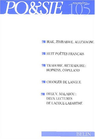 Poésie, n° 105