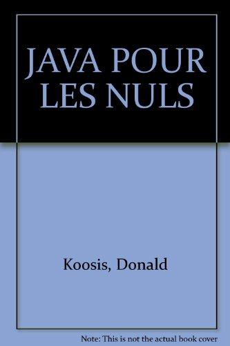 Programmer en Java pour les nuls