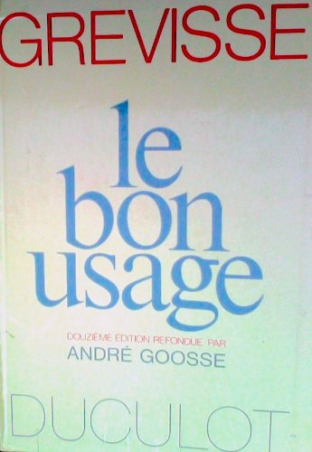 le bon usage