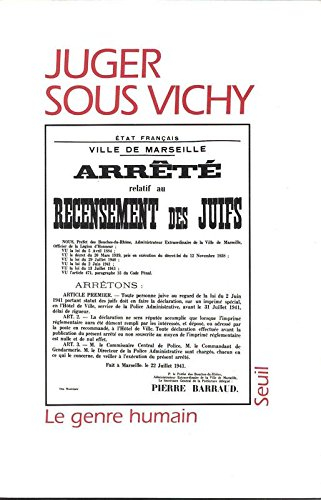Juger sous Vichy