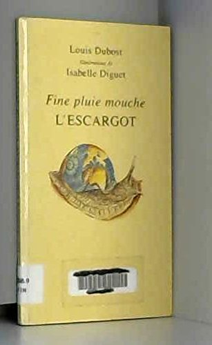Fine pluie mouche l'escargot