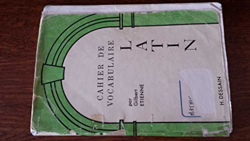 Cahier de vocabulaire latin
