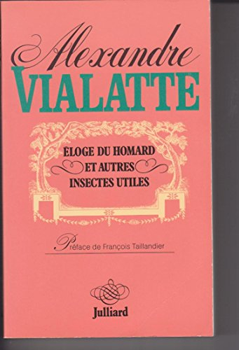 Eloge du homard et autres insectes utiles