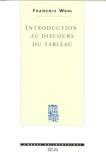 Introduction au discours du tableau