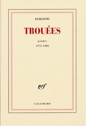 trouées: poèmes 1973-1980