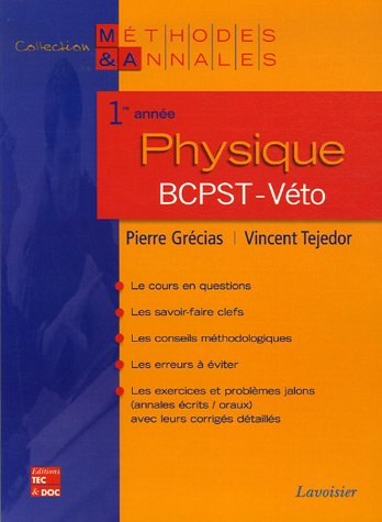 Physique 1re année BCPST-véto