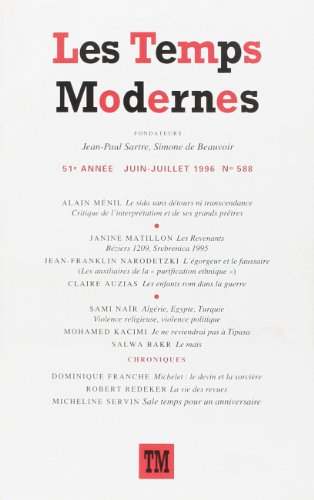 les temps modernes, numéro 588