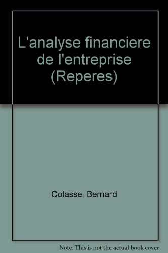 l'analyse financière de l'entreprise