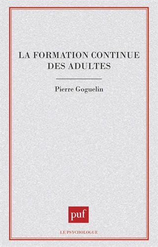 La Formation continue des adultes