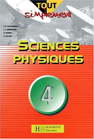Sciences physiques 4e