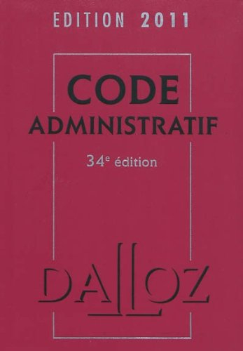 Code administratif : édition 2011