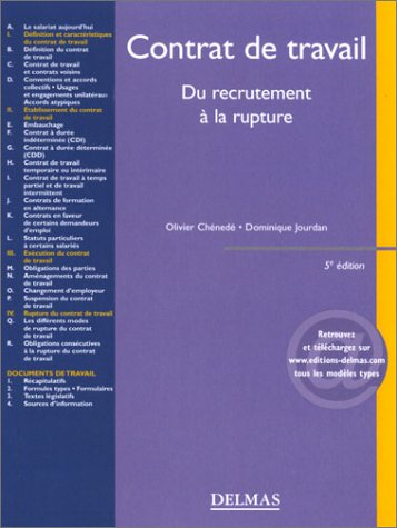 Contrat de travail : du recrutement à la rupture