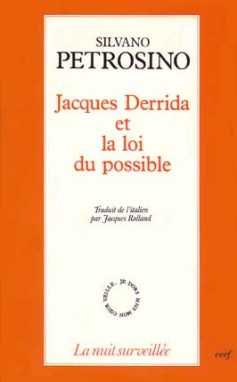 Jacques Derrida et la loi du possible