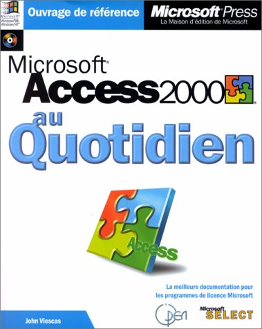 microsoft access 2000 au quotidien (avec cd-rom)