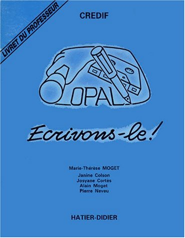 ecrivons-le. livret du professeur