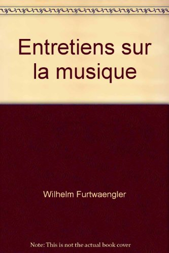 entretiens sur la musique