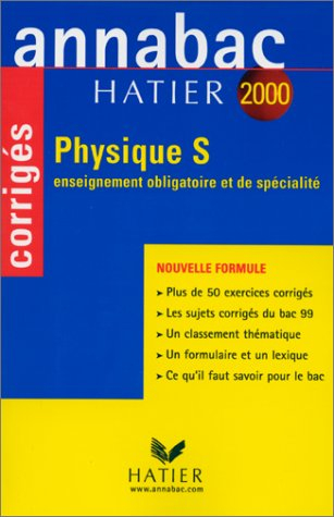 Annabac corrigés 2000 - Physique, Terminale S