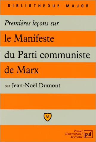 Premières leçons sur le Manifeste du parti communiste de Marx