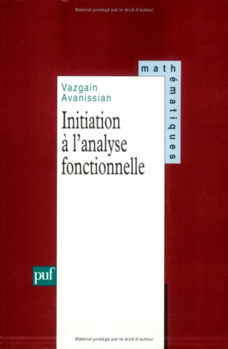 initiation à l'analyse fonctionnelle
