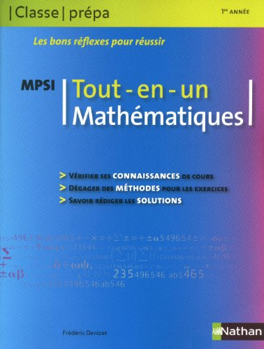 Mathématique MPSI, 1re année : tout en un